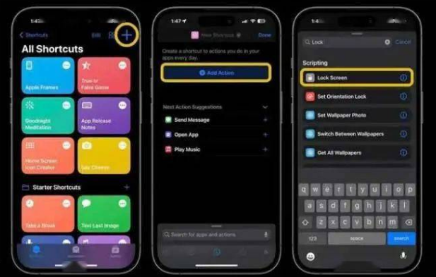 砀山苹果14锁屏维修店分享iPhone14升级iOS16.4后如何创建锁屏快捷方式 